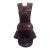 Art Deco Glossy Dark Purple Bulldog Statue - Mid Century Modern Style Barware Decor For Sale
