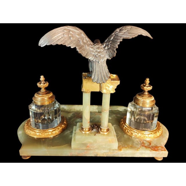 19th Century Inkwell Onyx For Sale - Image 11 of 17