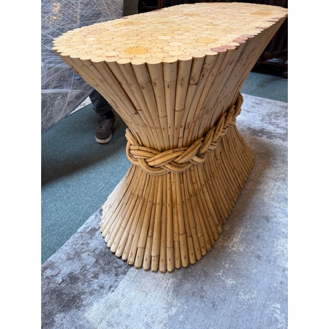 Circa 1960 McGuire Fine Furniture Sheaf of Wheat Dining Table For Sale - Image 12 of 12