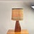1970s 1970s Sculptural Hawaiian Koa Wood Lamp With Custom Rattan Shade For Sale - Image 5 of 12