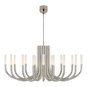 Rousseau Large Oval Chandelier-Visual Comfort