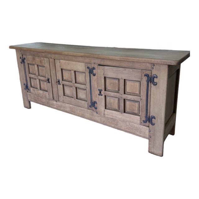 Vintage Brutalist French Sideboard For Sale