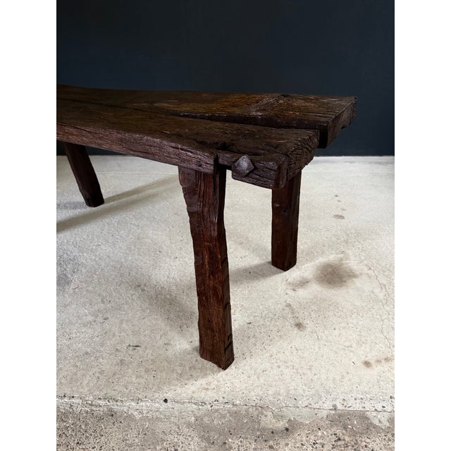 Early 19th Century Handcrafted Carved Workbench For Sale - Image 13 of 18