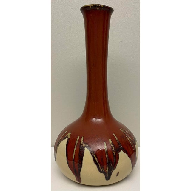 Ceramic Southwest Native American Style Ceramic Flower Vase For Sale - Image 7 of 10