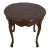 Karges French Walnut Round Lamp Table For Sale