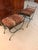Mid-Century Modern Iron Leopard Print Cerule Benches - a Pair For Sale - Image 4 of 8