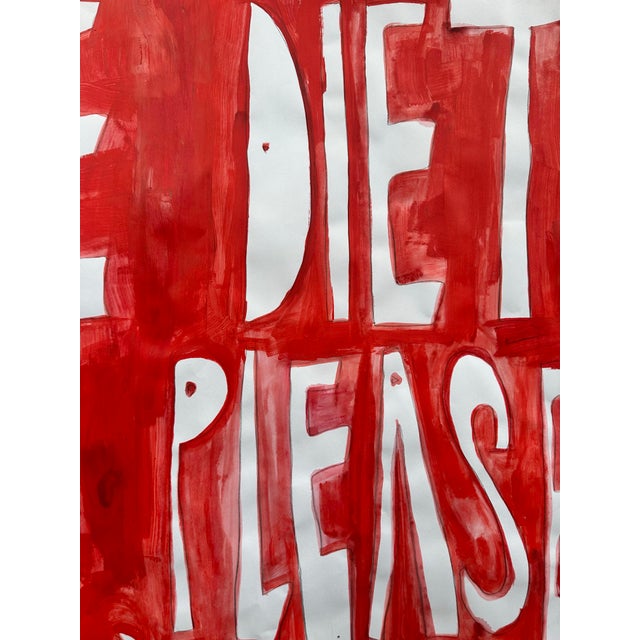 Abstract Diet Coke Painting by Virginia Chamlee For Sale - Image 3 of 3