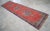 Textile Traditional Ottoman Design Distressed Oushak Runner Rug Faded Colors Low Pile - 3'3″ X 12' For Sale - Image 7 of 15