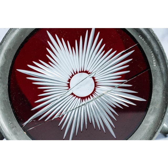 Fantastic Triple Handle Antique Trophy Tankard Pewter Cup Victorian University Rowing Crew Sports Home Decor For Sale - Image 12 of 13