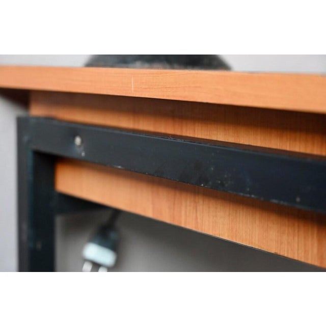 Brown Vintage Modernist Minimalist Desk, 1960s For Sale - Image 8 of 15