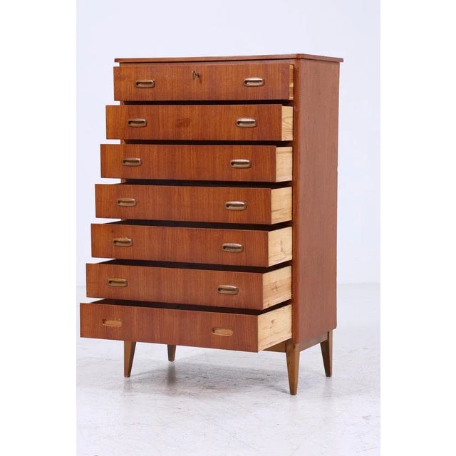 Mid-Century Teak Chest of Drawers For Sale - Image 5 of 11