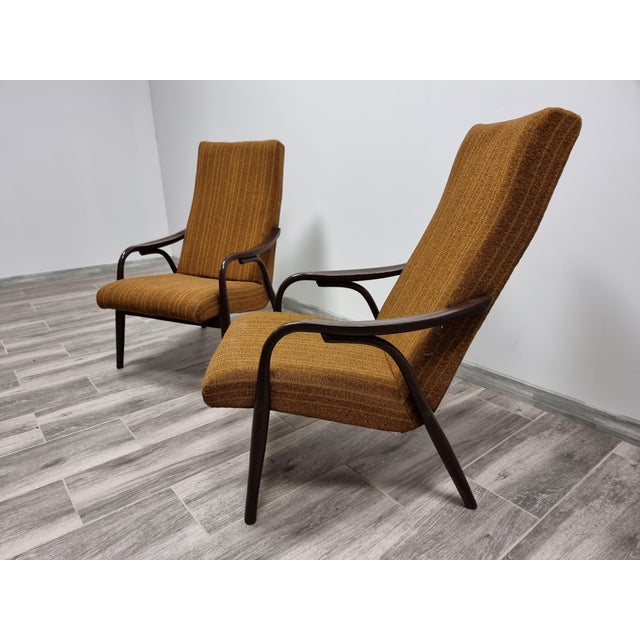 Set of Armchairs attributed to Antonin Suman for Ton, 1960s For Sale - Image 9 of 14