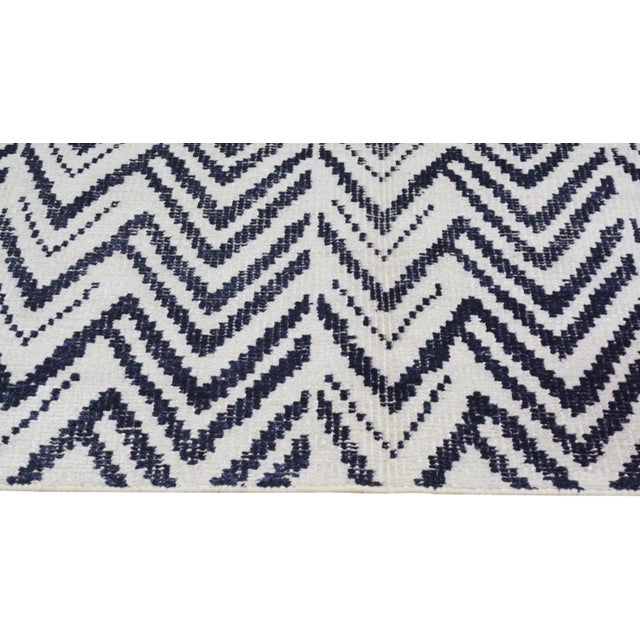 Indian Modern Handmade Rug,5'x7'8" For Sale - Image 4 of 7