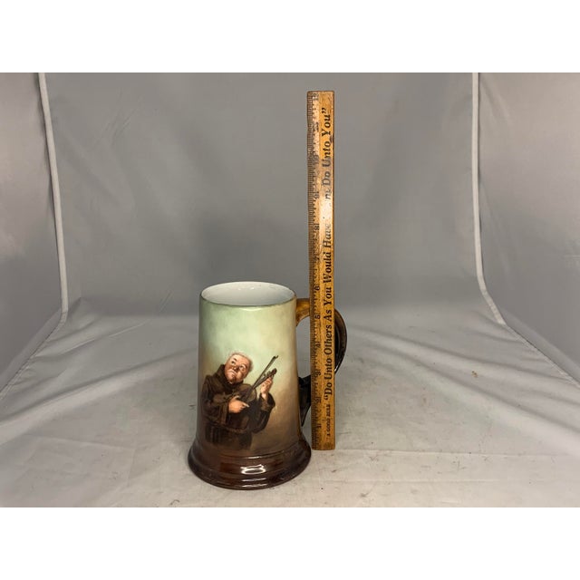 Antique Limoges Monk Mug: William Guerin Hand-Painted Tankard c. 1900 For Sale - Image 10 of 10