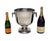 Impressive large silver plated champagne cooler or wine bucket Features a polished finish with decorative Cuvede Prestige...