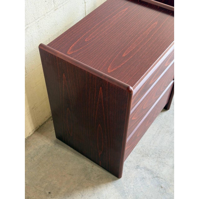 Pair of Vintage Danish Modern Wooden Nightstands / Bedside Tables For Sale In Los Angeles - Image 6 of 10