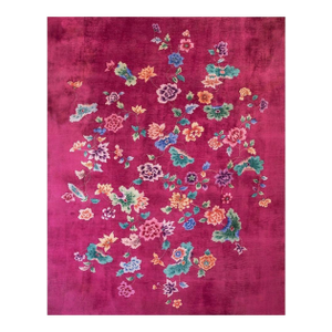 Antique Chinese Art Deco Rug