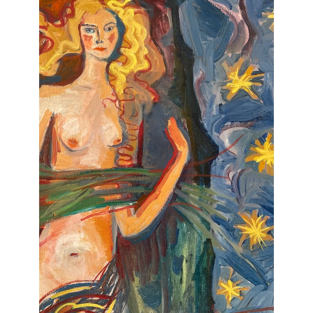 “Le Venus” French Oil on Canvas by Robert Pfeiffer, Framed, Signed '71 For Sale - Image 10 of 15