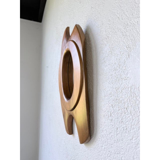 Organic Walnut Mirror, 1960s For Sale - Image 13 of 18