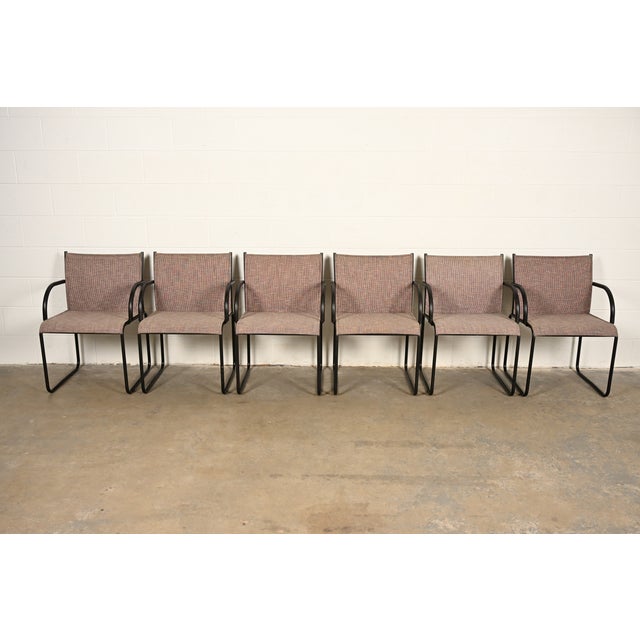 Mid-Century Modern Richard Schultz for Knoll Modern Model 1407 Armchairs, Set of Six For Sale - Image 3 of 14