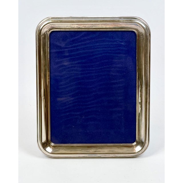 Art Deco Italian Silver Plate and Mahogany Picture Frame by Gino Bicchielli, 1950s, in Very Good conditions. Designed 1920...