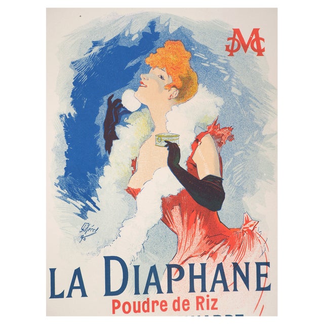 Jules Cheret, Sarah Bernhardt (La Diaphane), 1897, Original Lithograph For Sale