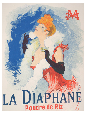Jules Cheret, Sarah Bernhardt (La Diaphane), 1897, Original Lithograph
