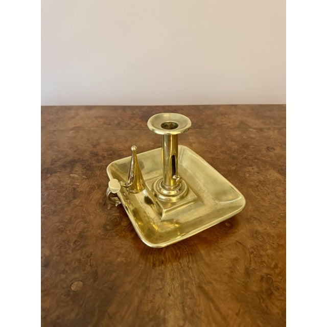 Antique George III Chamber Candlestick with Original Snuffer, 1800 For Sale - Image 3 of 6