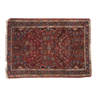 Vintage Lilihan Rug Mat - 2' X 2'11" For Sale