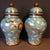 Pair of Monumental Chinese Cloisonné "Dragon & Phoenix" Covered Ginger Jars - 14.3 LBS For Sale - Image 4 of 9