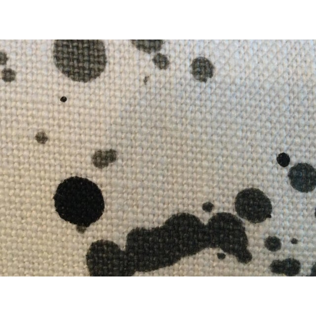 Peter Fasano White Pillow With Ink Splash Design- Set of 2 For Sale - Image 4 of 5