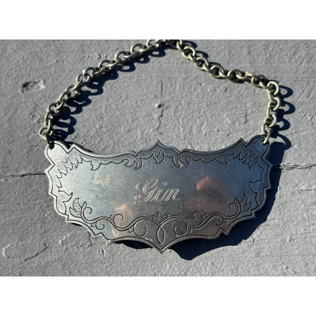 American Mid 20th Century Historic Newport - Set of Four Spirit Decanter Labels For Sale - Image 3 of 7