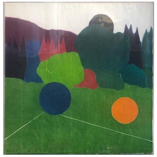 1980s Vintage “I’ll Catch the Sun” Abstract Silkscreen Artist's Proof For Sale