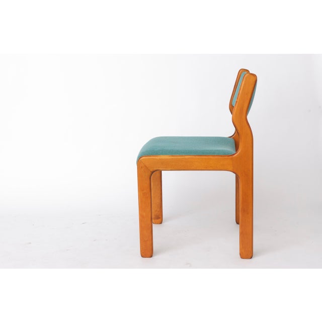 1970s Vintage German Beech Dining Chairs, 1970s, Set of 6 For Sale - Image 5 of 10
