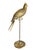 1960s Sergio Bustamante Style Brass Cockatiel Bird Sculpture on Perch For Sale - Image 4 of 7