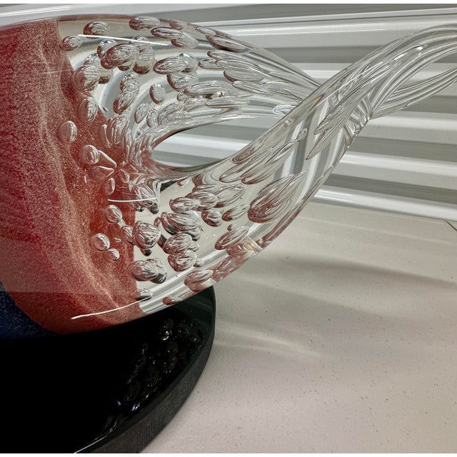 Stefano Toso “Cometa” Murano Art Glass Sculpture, Signed, 19”, Omaggio a Christian R. Lassen, Provenance Included For Sale - Image 12 of 17