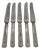 1930s Set of 5 Flatwear Butter Knife by Repoussé For Sale
