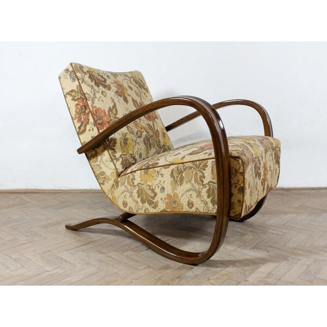 Mid-Century Bentwood Model H-269 Armchairs by Jindřich Halabala, Czech ...