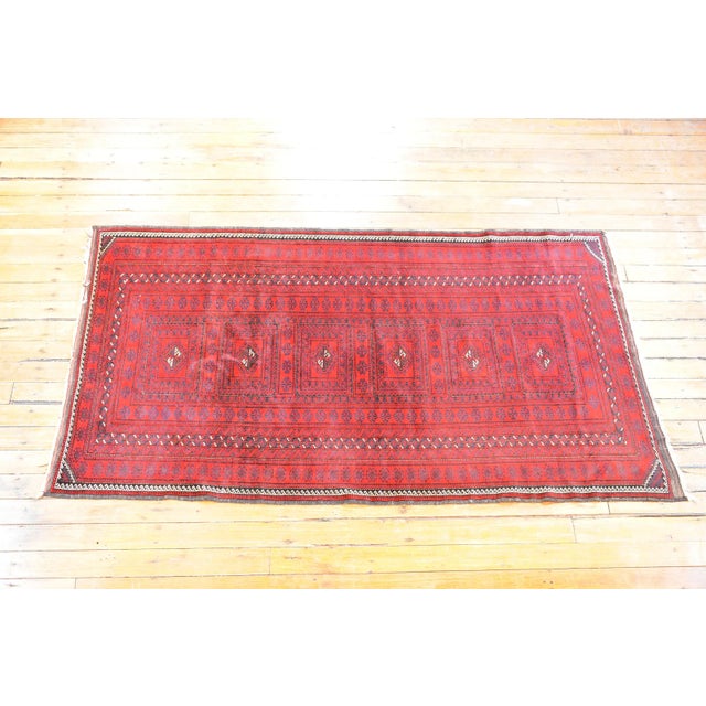 Vintage Turkish Red Rug For Sale - Image 9 of 10