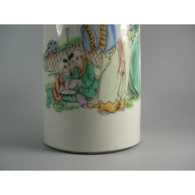 20th Century Chinese Qianjiang-Glaze Hat Holder Vase For Sale In New York - Image 6 of 12