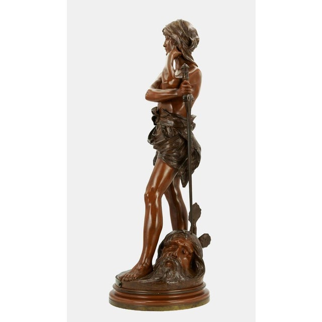 Henri Honoré Plé, The Victorious David, 1890, Bronze For Sale - Image 3 of 18