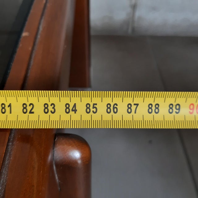 Modern Rectangular Coffee Table in Wood and Glass, Italy, 1970s For Sale - Image 11 of 14