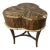 1980s Maitland-Smith Attributed Tessellated Pencil Reed Trefoil Side Table For Sale