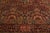 19th Century Antique Red Blue Cream Kerman Lavar Medallion Floral Wool Persian Rug For Sale - Image 5 of 6