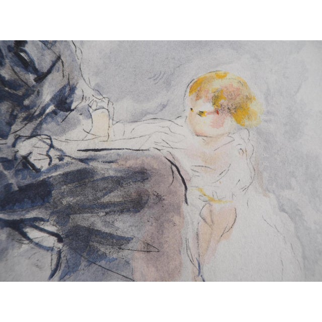 Berthe MORISOT (after)Self-portrait with her daughterLithograph enhanced with stencilSigned in the plate lower left with...