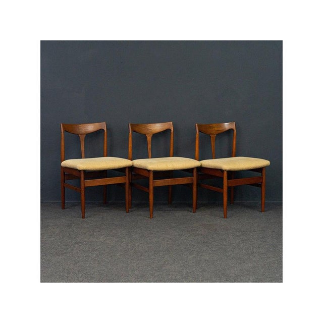 Vintage Danish Teak Side Chair, Set of 3 For Sale - Image 15 of 15
