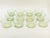 Set of 12 Venetian / Murano Green Glass Bowls & Underplates With Gold Inclusions For Sale - Image 15 of 18