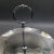 Dorothy Thorpe Style Glass 2 Tiered Serving Tray With Textured Silver Bottoms and Ruffled Edge For Sale - Image 9 of 13