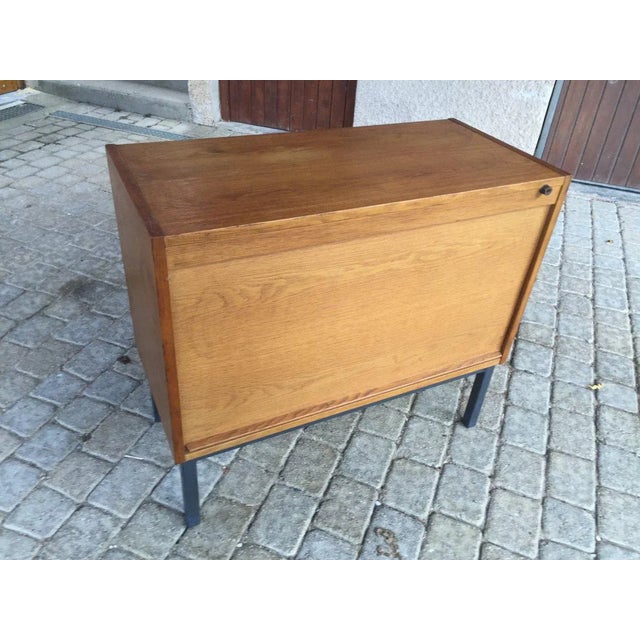 Vintage Sliding Door Office Cabinet For Sale - Image 11 of 11