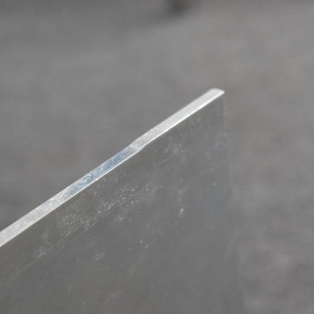 Metal 1960s Vintage Paul Mayen Habitat Aluminum Base Coffee Table For Sale - Image 7 of 8